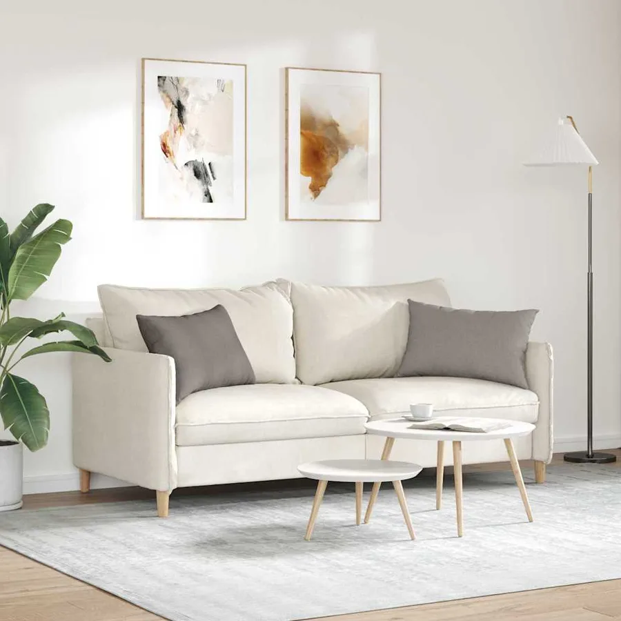 Coussins de canapé 2 pcs Taupe 60 x 40 cm tissu - 4