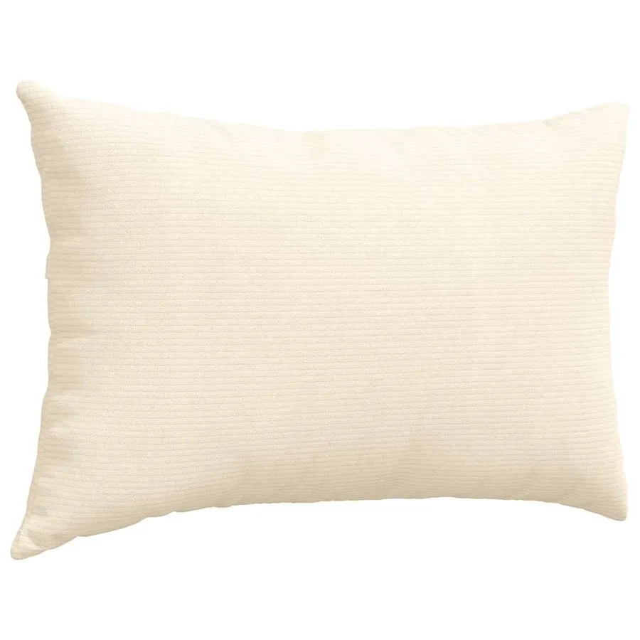 Coussins de canapé 2 pcs Crème 60 x 40 cm - 5