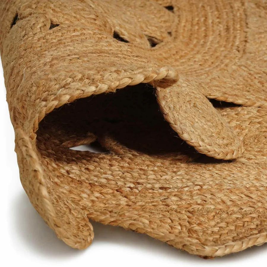 Tapis de surface Naturel Ø 210 cm Jute - 4