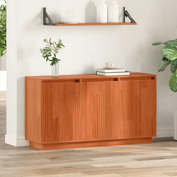 Buffet Chêne brun 111 x 34 x 60 cm Pin massif