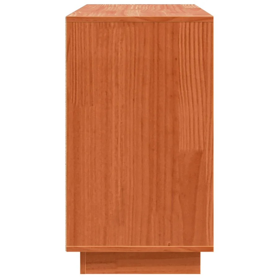 Buffet Chêne brun 111 x 34 x 60 cm Pin massif - 7