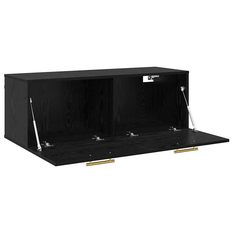 Meuble mural Chêne noir 100 x 36.5 x 35 cm Bois d'ingénierie - 5