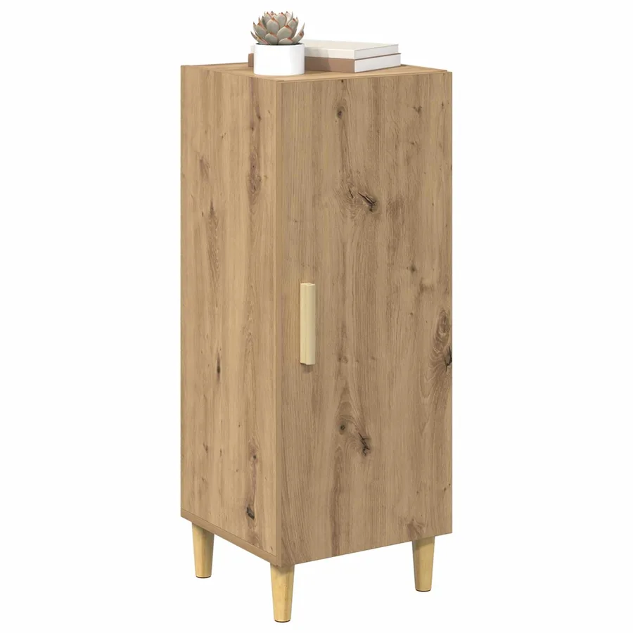 Buffet Chêne artisanal 34,5 x 34 x 90 cm Bois d'ingénierie - 3