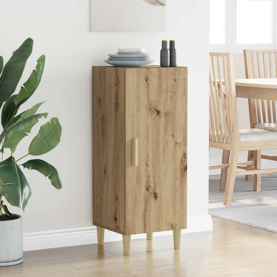 Buffet Chêne artisanal 34,5 x 34 x 90 cm Bois d'ingénierie - 4