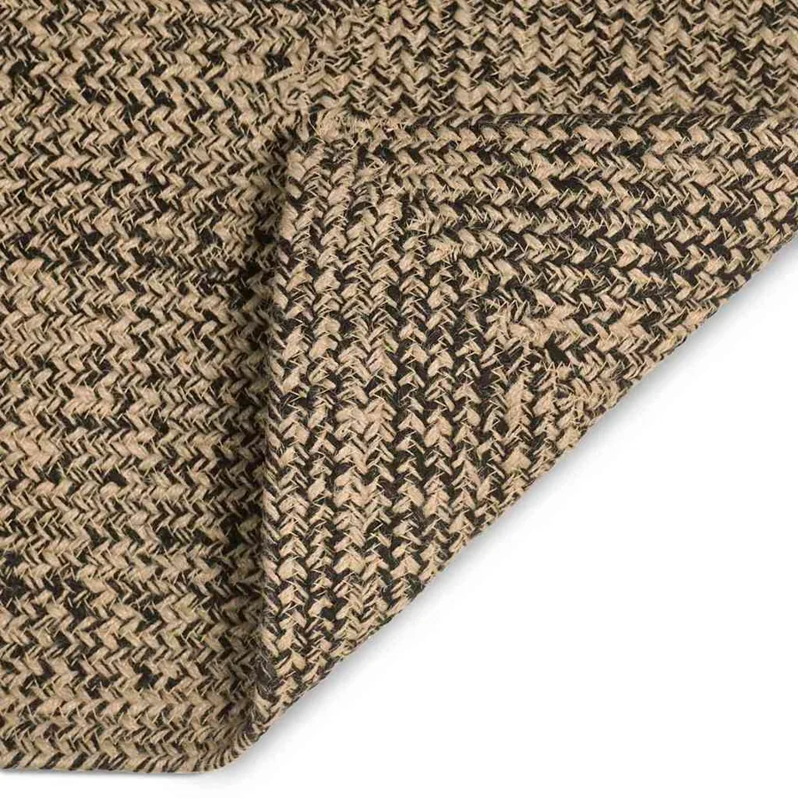 Tapis de surface Naturel et noir 120 x 170 cm Jute - 6
