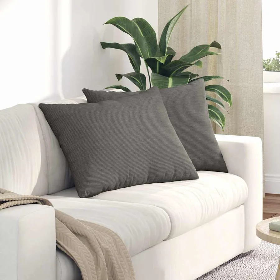 Coussins de canapé 2 pcs Gris clair 70 x 50 cm