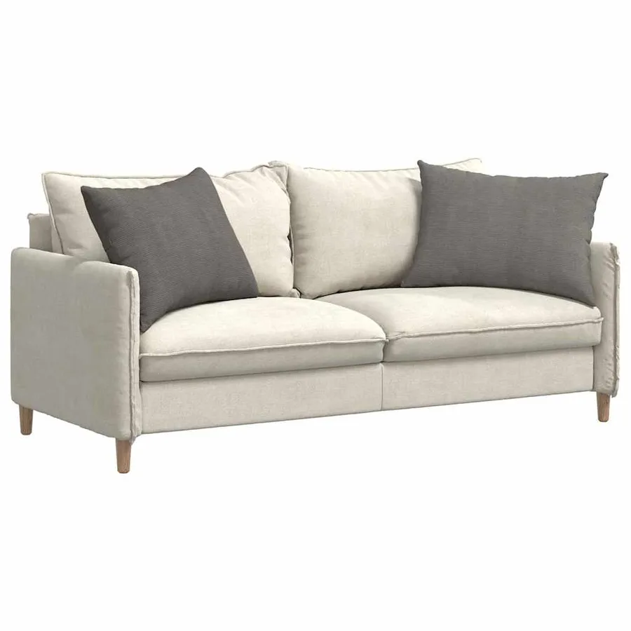 Coussins de canapé 2 pcs Gris clair 70 x 50 cm - 3