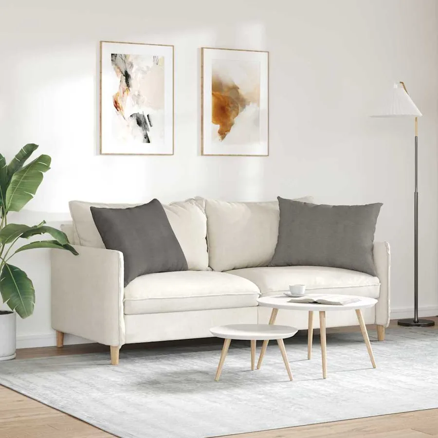 Coussins de canapé 2 pcs Gris clair 70 x 50 cm - 4