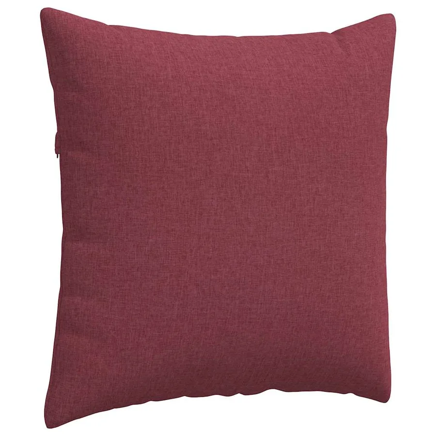 Coussins de canapé 2 pcs Bordeaux 80 x 80 cm tissu - 5