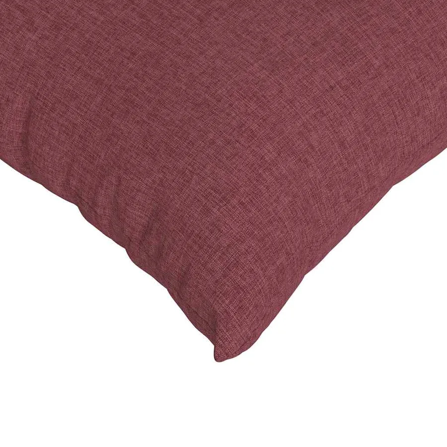 Coussins de canapé 2 pcs Bordeaux 80 x 80 cm tissu - 7