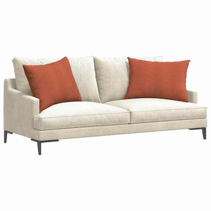 Coussins de canapé 2 pcs Rouge orange 70 x 50 cm - 3