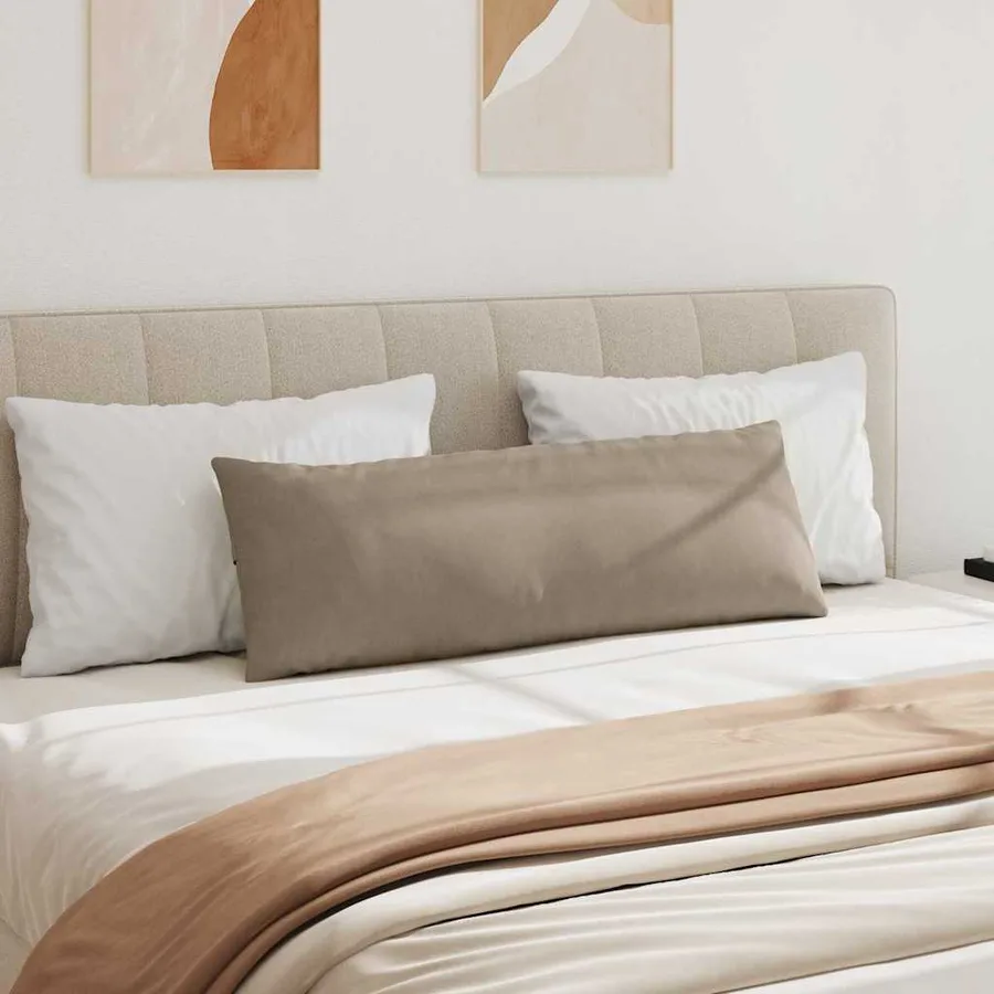Coussins de canapé 2 pcs Taupe 120 x 40 cm tissu - 4