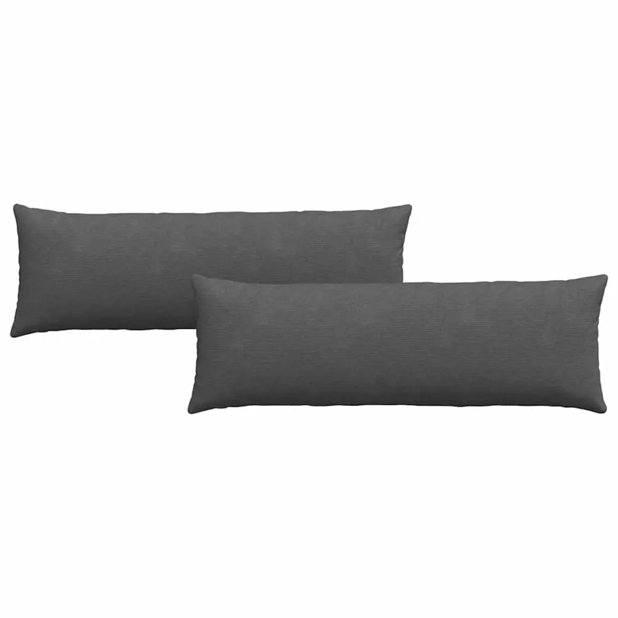 Coussins de canapé 2 pcs Gris foncé 120 x 40 cm - 2