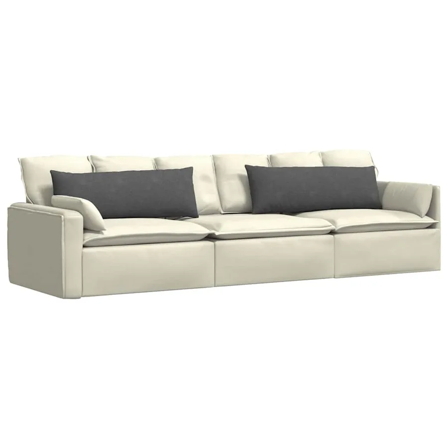 Coussins de canapé 2 pcs Gris foncé 120 x 40 cm - 3