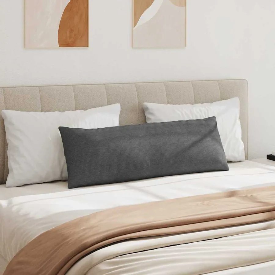 Coussins de canapé 2 pcs Gris foncé 120 x 40 cm - 4