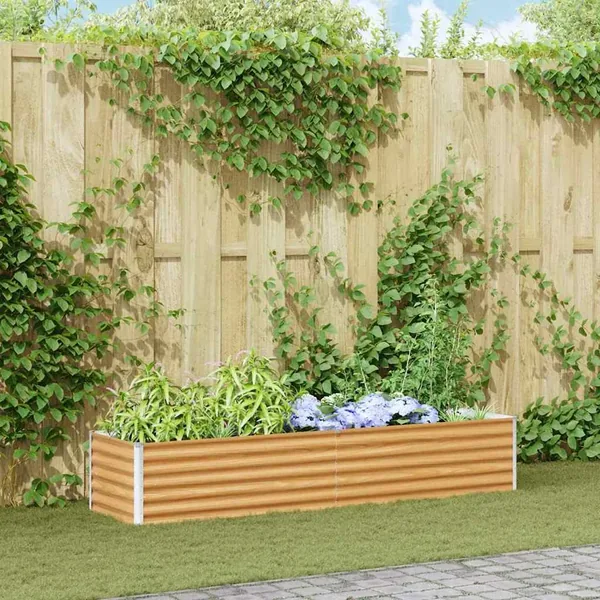 Jardinière surélevée 195 x 50 x 36 cm Acier galvanisé