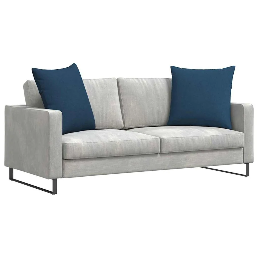 Coussins de canapé 2 pcs Bleu 80 x 80 cm tissu - 3