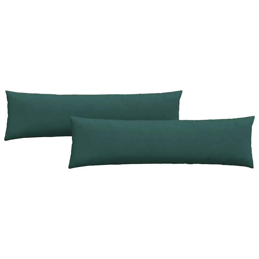 Coussins de canapé 2 pcs Vert foncé 145 x 40 cm tissu - 2