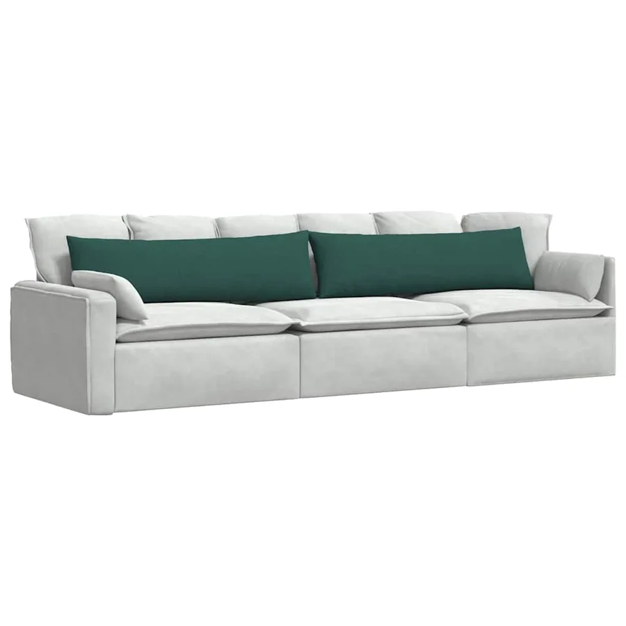 Coussins de canapé 2 pcs Vert foncé 145 x 40 cm tissu - 3