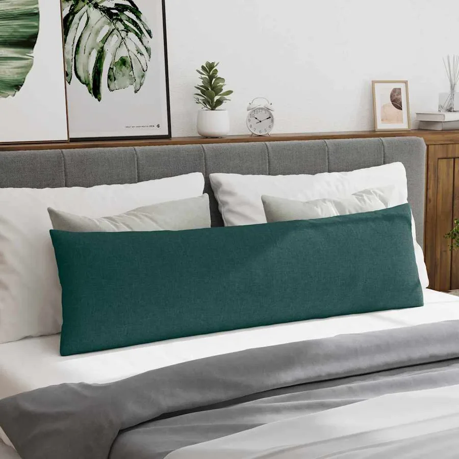 Coussins de canapé 2 pcs Vert foncé 145 x 40 cm tissu - 4