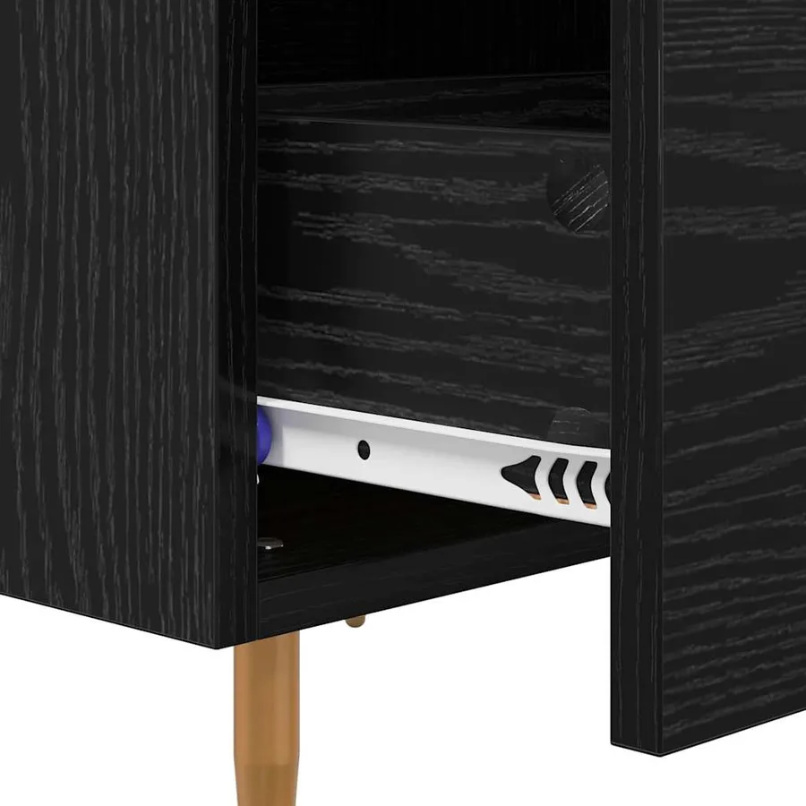 Cabinet de chevet 2 pcs Chêne noir 40 x 35 x 47,5 cm - 10