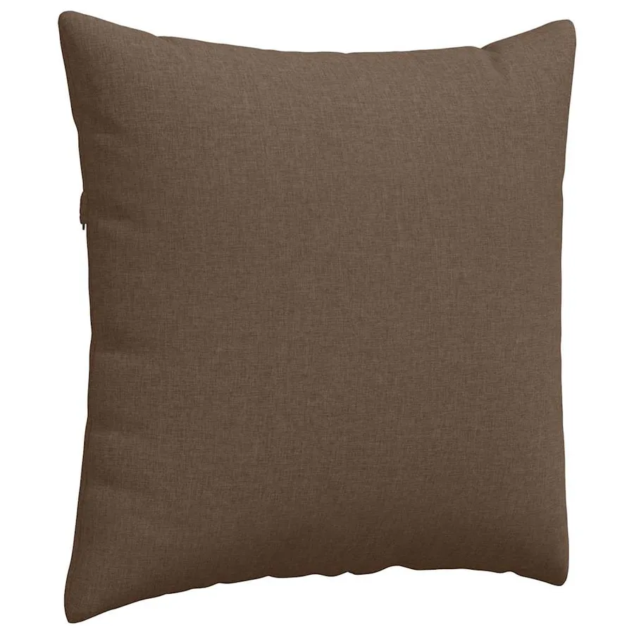Coussins de canapé 2 pcs Marron 60 x 60 cm tissu - 5