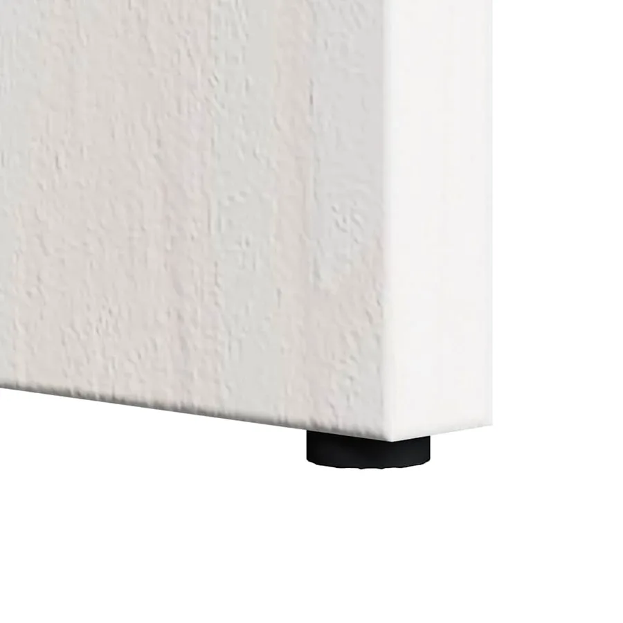 Table basse 2 pcs Blanc Bois massif en pin - 14