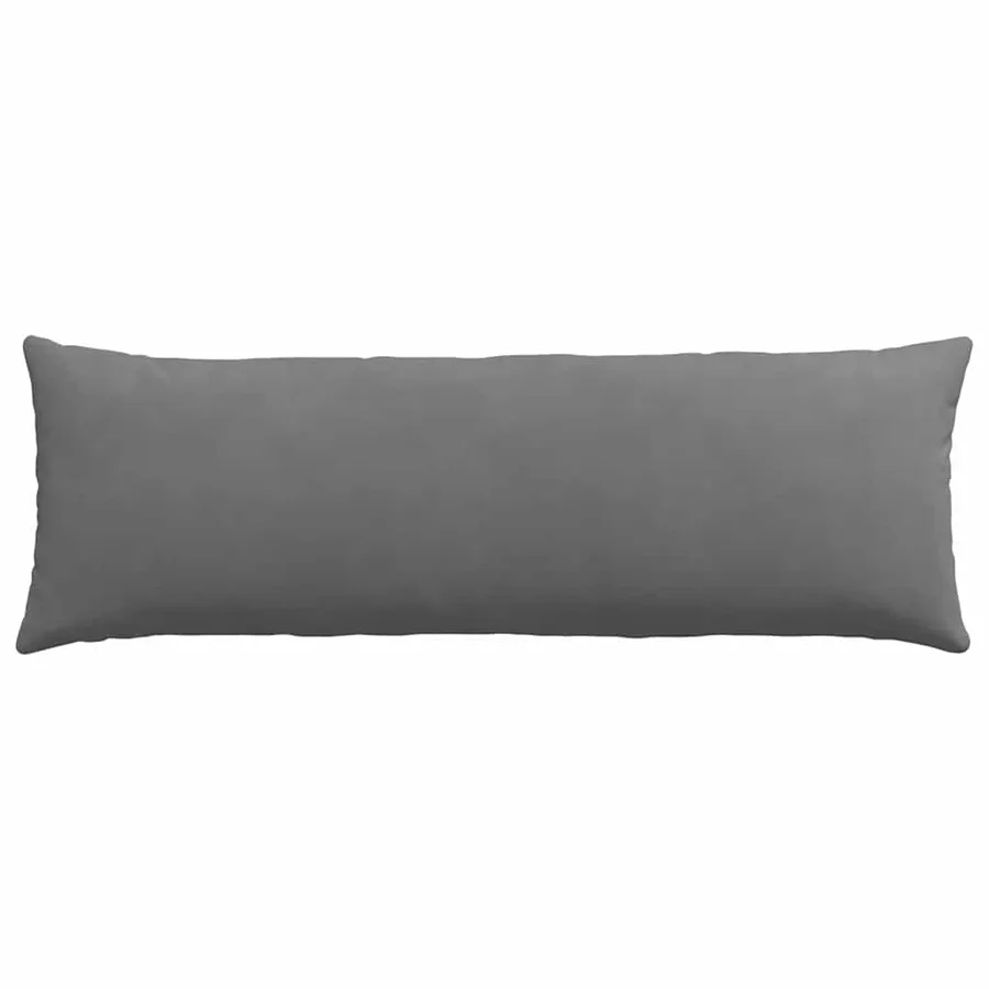 Coussins de canapé 2 pcs Gris foncé 120 x 40 cm tissu - 6
