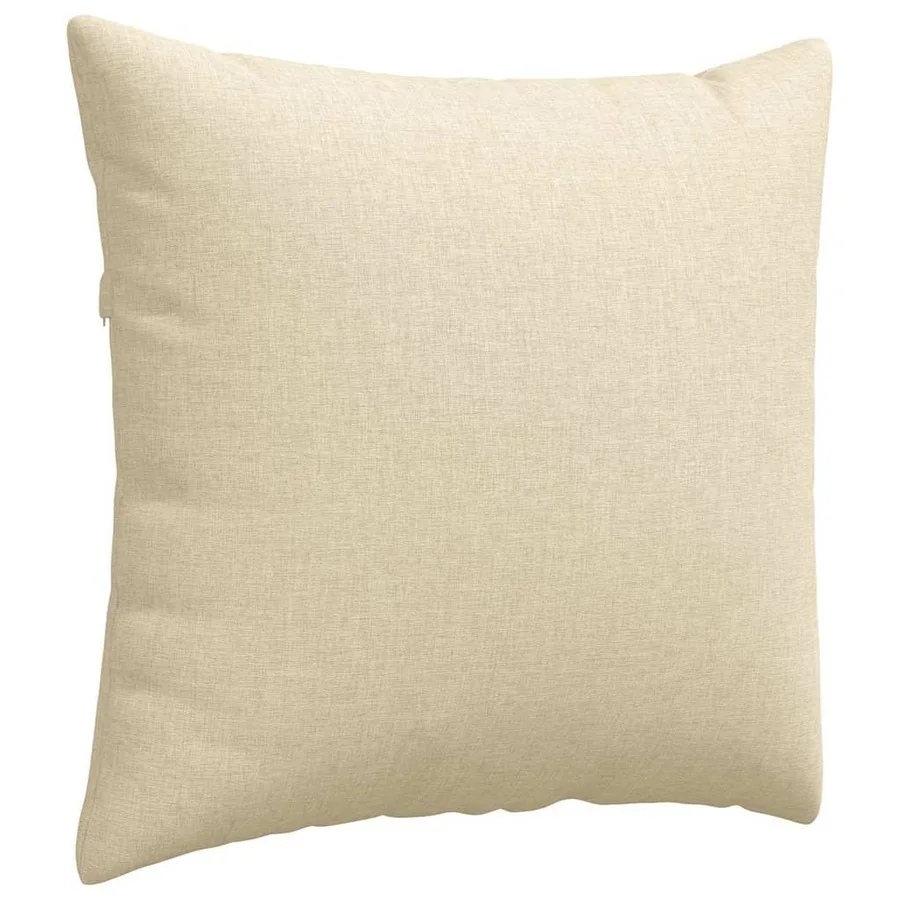Coussins de canapé 2 pcs Crème 50 x 50 cm tissu - 5