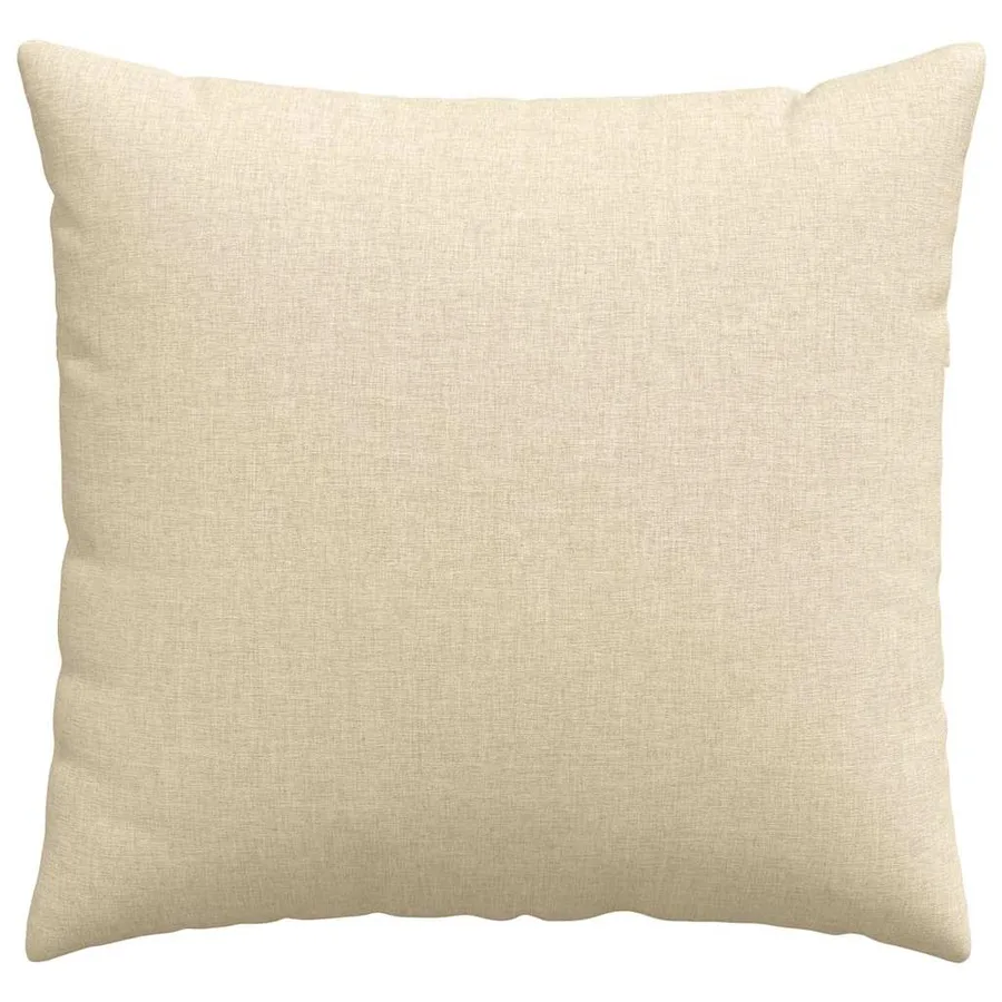 Coussins de canapé 2 pcs Crème 50 x 50 cm tissu - 6
