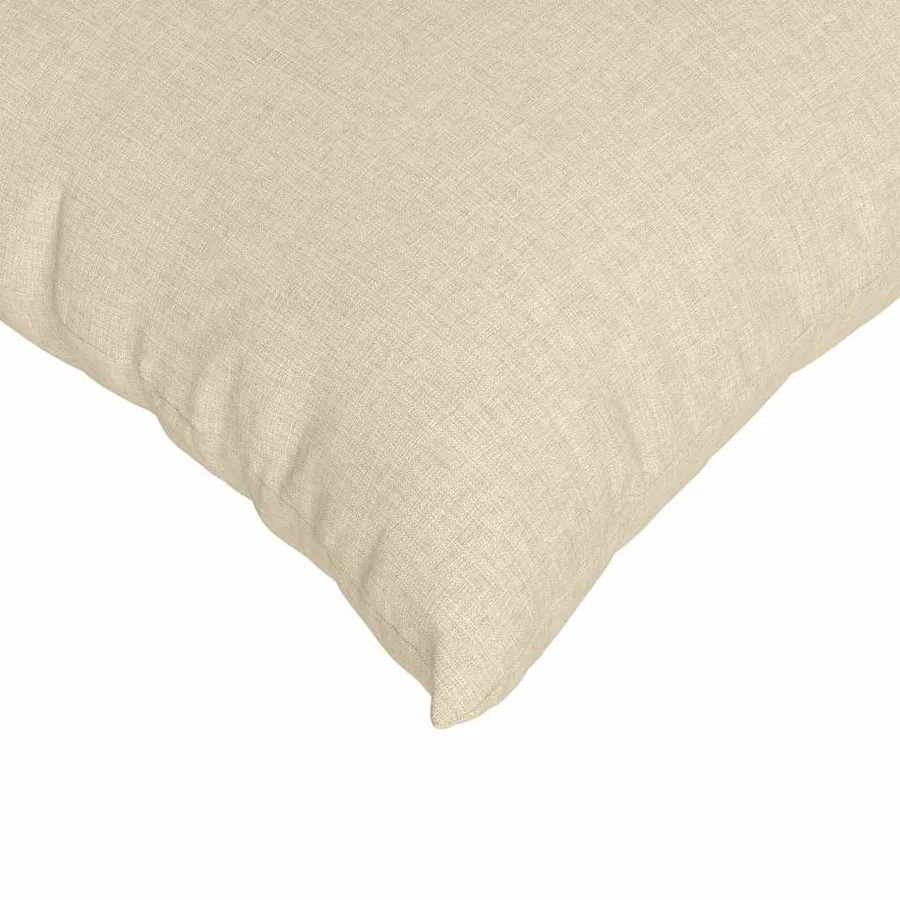 Coussins de canapé 2 pcs Crème 50 x 50 cm tissu - 7