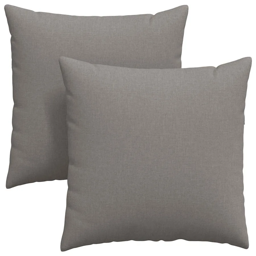 Coussins de canapé 2 pcs Taupe 60 x 60 cm tissu - 2