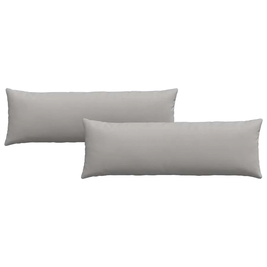 Coussins de canapé 2 pcs Gris nuage 120 x 40 cm tissu - 2