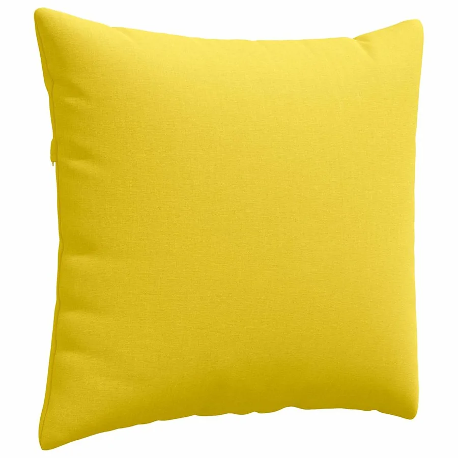 Coussins de canapé 2 pcs Jaune clair 50 x 50 cm tissu - 5