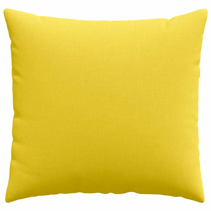 Coussins de canapé 2 pcs Jaune clair 50 x 50 cm tissu - 6
