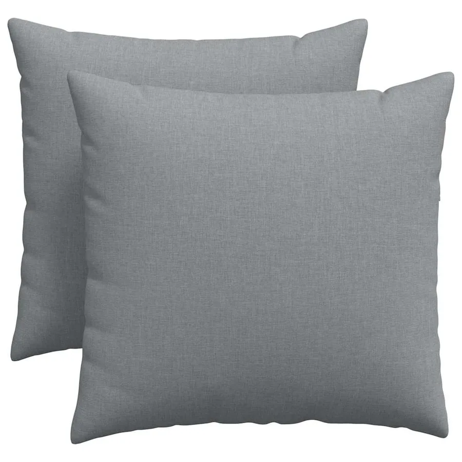 Coussins de canapé 2 pcs Gris clair 50 x 50 cm tissu - 2