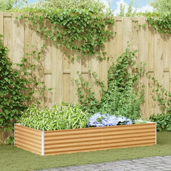 Jardinière surélevée 195 x 100 x 36 cm Acier galvanisé