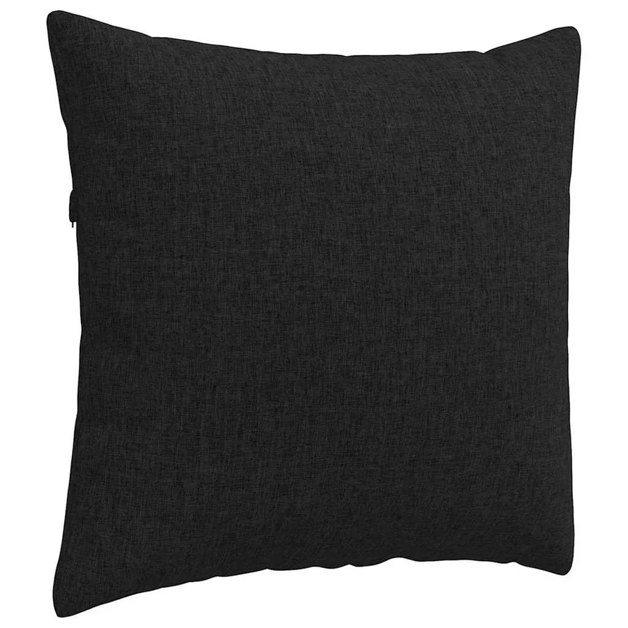 Coussins de canapé 2 pcs Noir 50 x 50 cm tissu - 5
