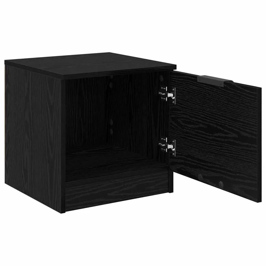 Armoire de lit avec tiroir 2 pcs Chêne noir 40 x 39 x 40cm - 5