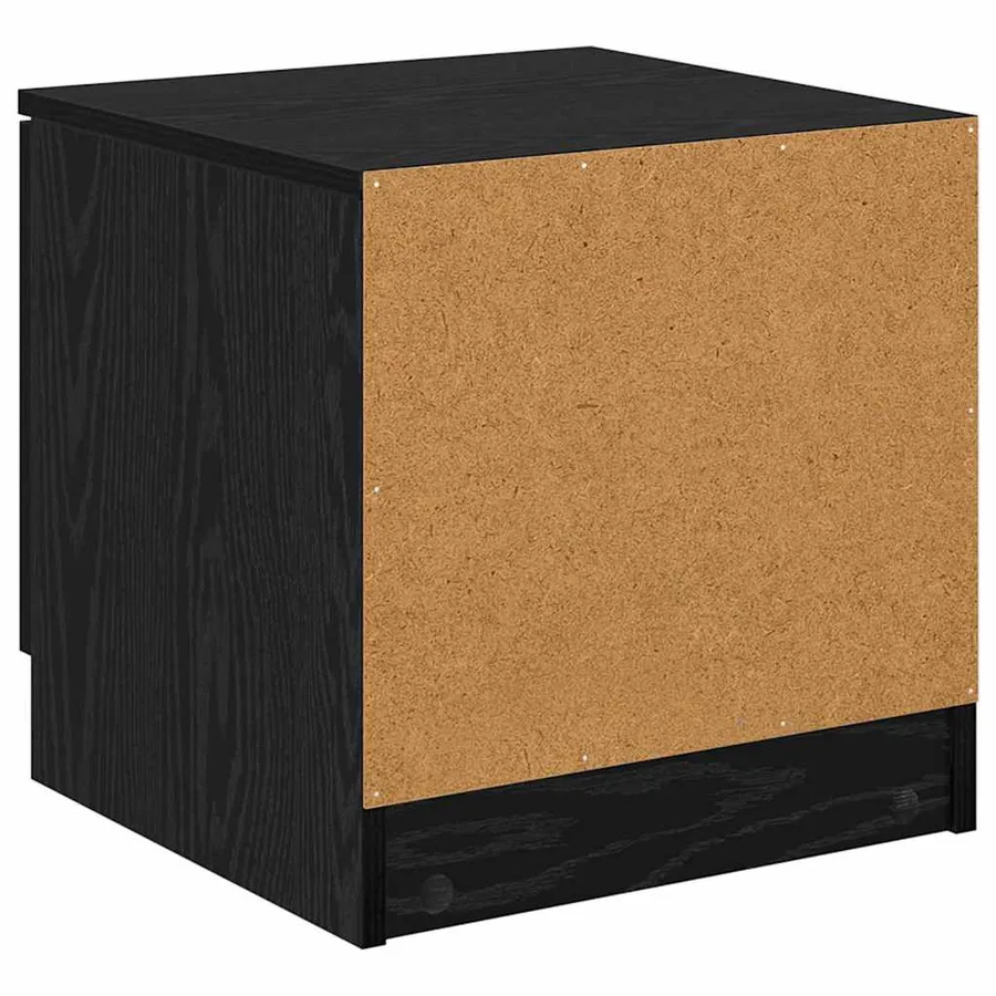 Armoire de lit avec tiroir 2 pcs Chêne noir 40 x 39 x 40cm - 9