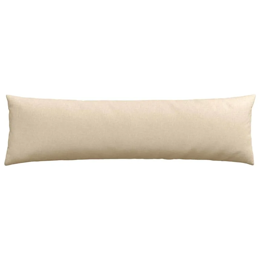 Coussins de canapé 2 pcs Crème 145 x 40 cm tissu - 6
