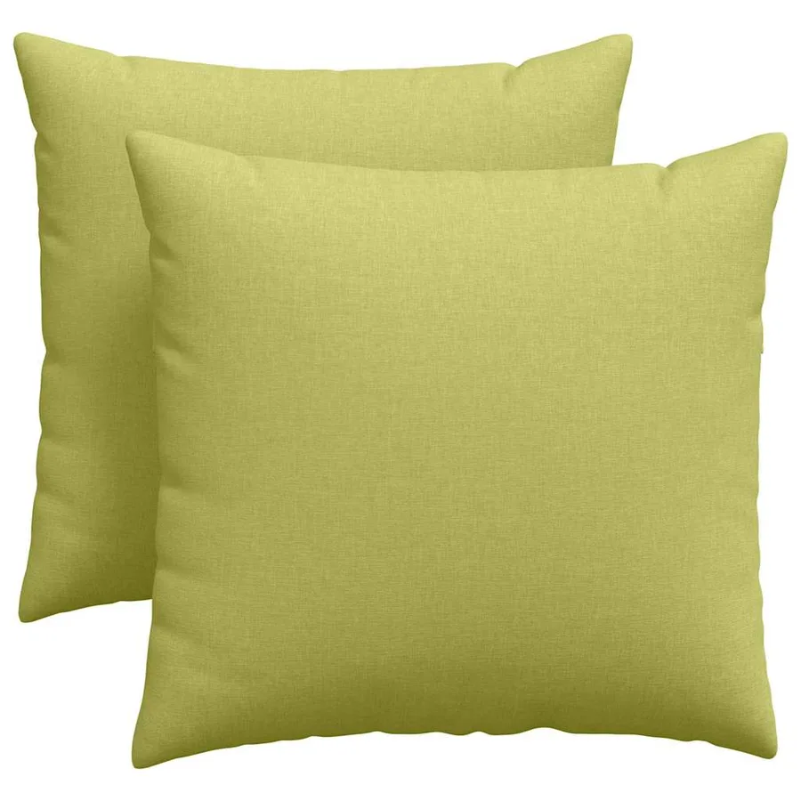 Coussins de canapé 2 pcs Vert clair 45 x 45 cm tissu - 2