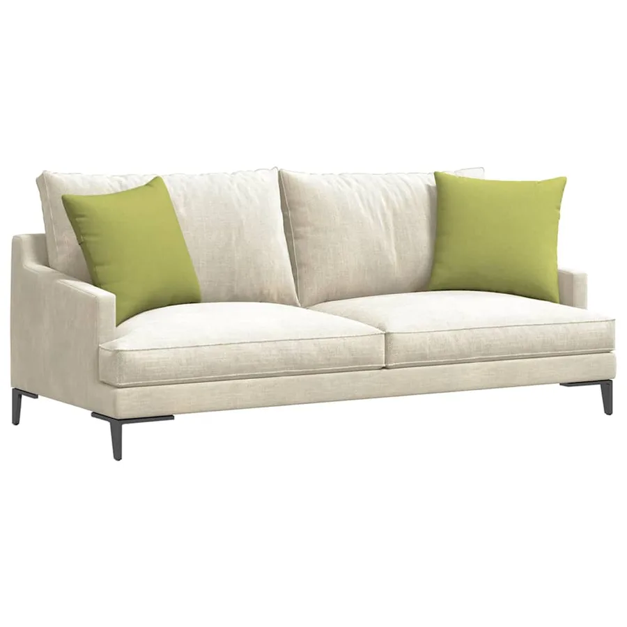 Coussins de canapé 2 pcs Vert clair 45 x 45 cm tissu - 3