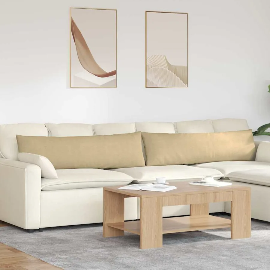 Coussins de canapé 2 pcs Vert gris 145 x 40 cm
