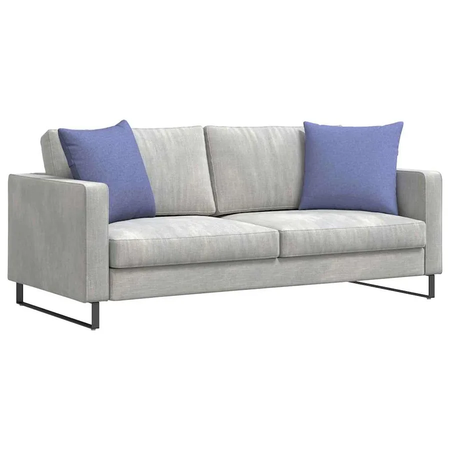 Coussins de canapé 2 pcs Bleu denim 50 x 50 cm tissu - 3
