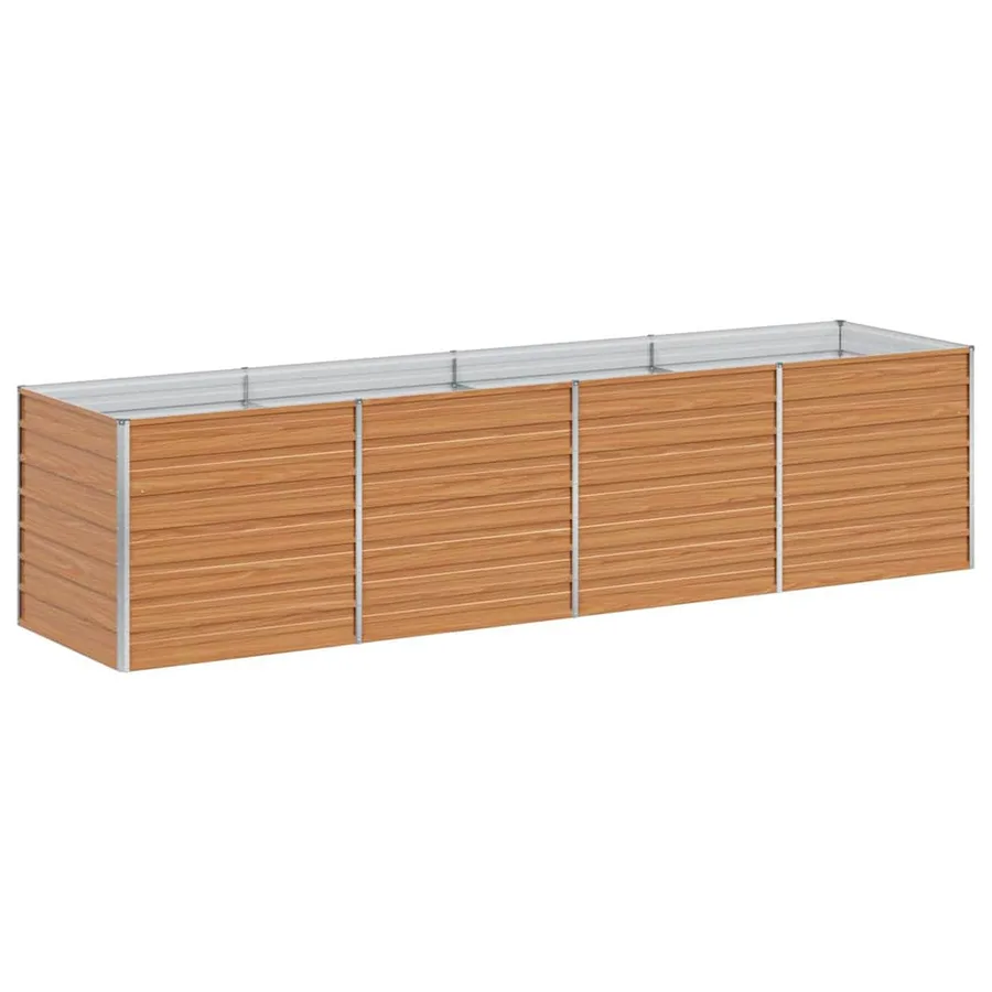 Jardinière surélevée Marron Clair 320 x 80 x 77 cm - 7