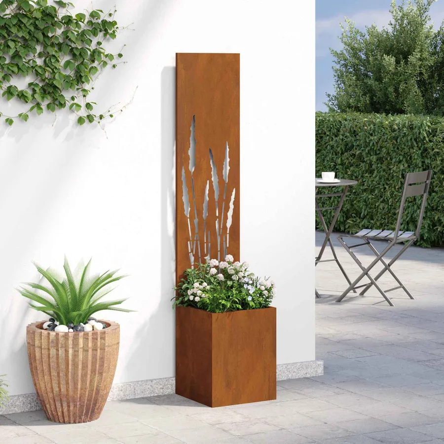 Écran de confidentialité de jardin Fretwork Rouillé 32 x 150 cm - 4