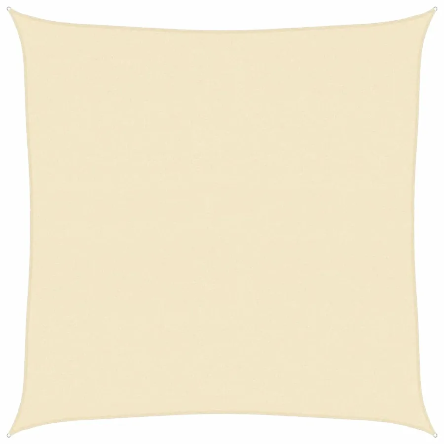 Voile d'ombrage 160 g/m² Crème 7x7 m PEHD - 2