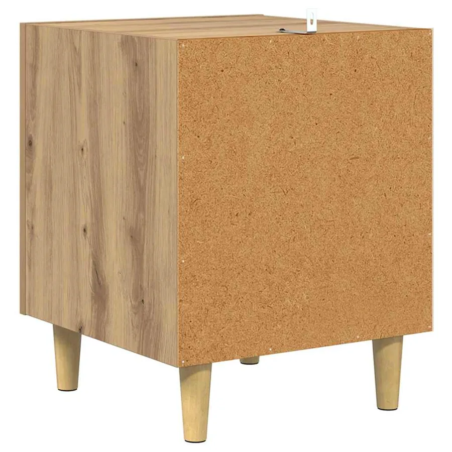 Cabinet de chevet 2 pc Chêne artisanal 40 x 40 x 50 cm - 9