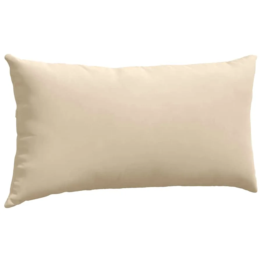 Coussins de canapé 2 pcs Crème 80 x 40 cm tissu - 5